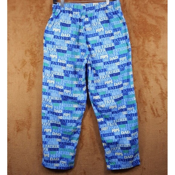 CLUB ROOM Pajama Pants Mens Large Blue lightweight Drawstring Lounge Comfort DAD - Picture 5 of 11